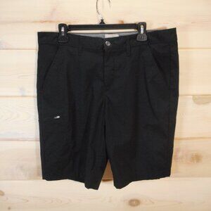 Weatherproof Vintage Men’s 36 Regular Fit Nylon Shorts Pockets Black Casual